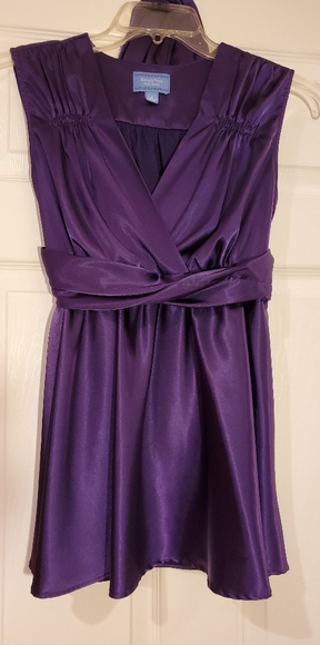 Simply Vera, Vera Wang purple silky top - Picture 3 of 7